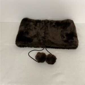 NEW Brown Retro Faux Fur Round Collar. One Size